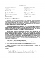 Blue Climate Coalition Letter – Senate, 2011/18/09 – Condensed